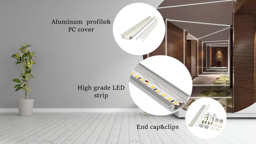 OEM Customzied Bespoke Housing Suit Aluminum Parts for LED Strip Lighting